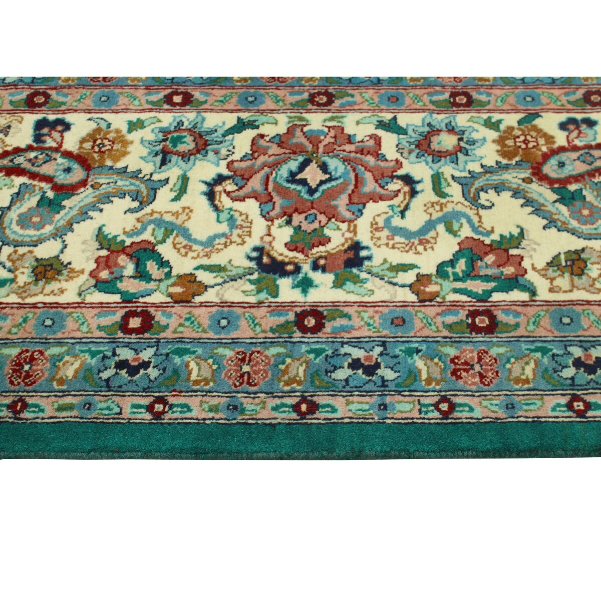 Pak-Persian Curtis Green/Ivory Rug - 8'1" x 10'0"