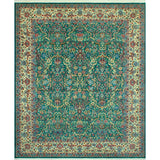 Pak-Persian Curtis Green/Ivory Rug - 8'1" x 10'0"