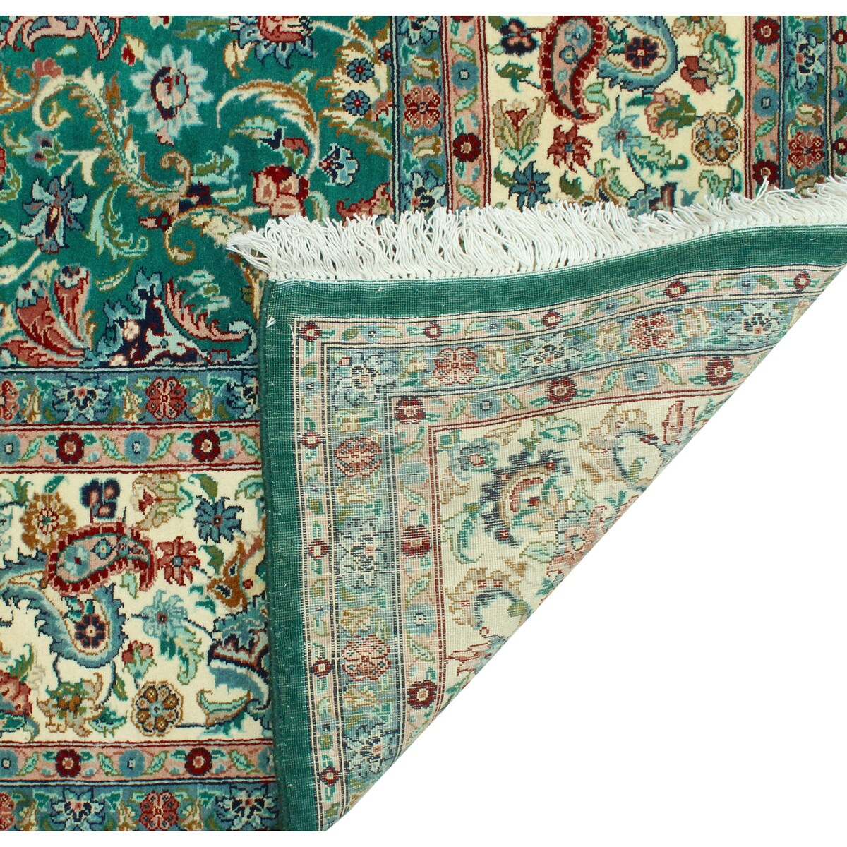 Pak-Persian Curtis Green/Ivory Rug - 8'1" x 10'0"