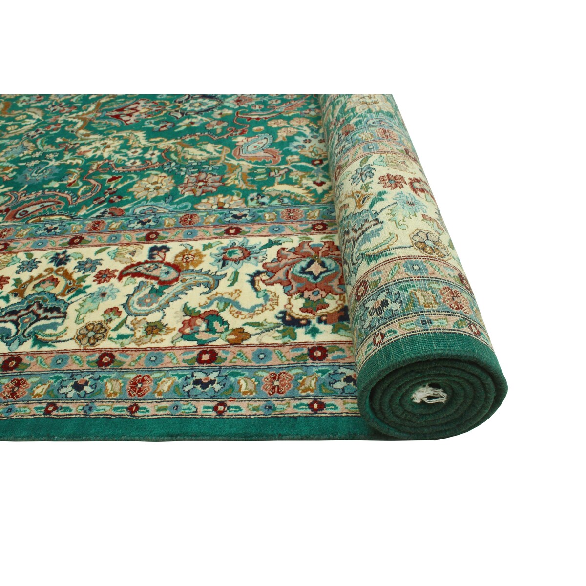 Pak-Persian Curtis Green/Ivory Rug - 8'1" x 10'0"