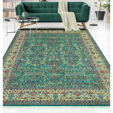 Pak-Persian Curtis Green/Ivory Rug - 8'1" x 10'0"