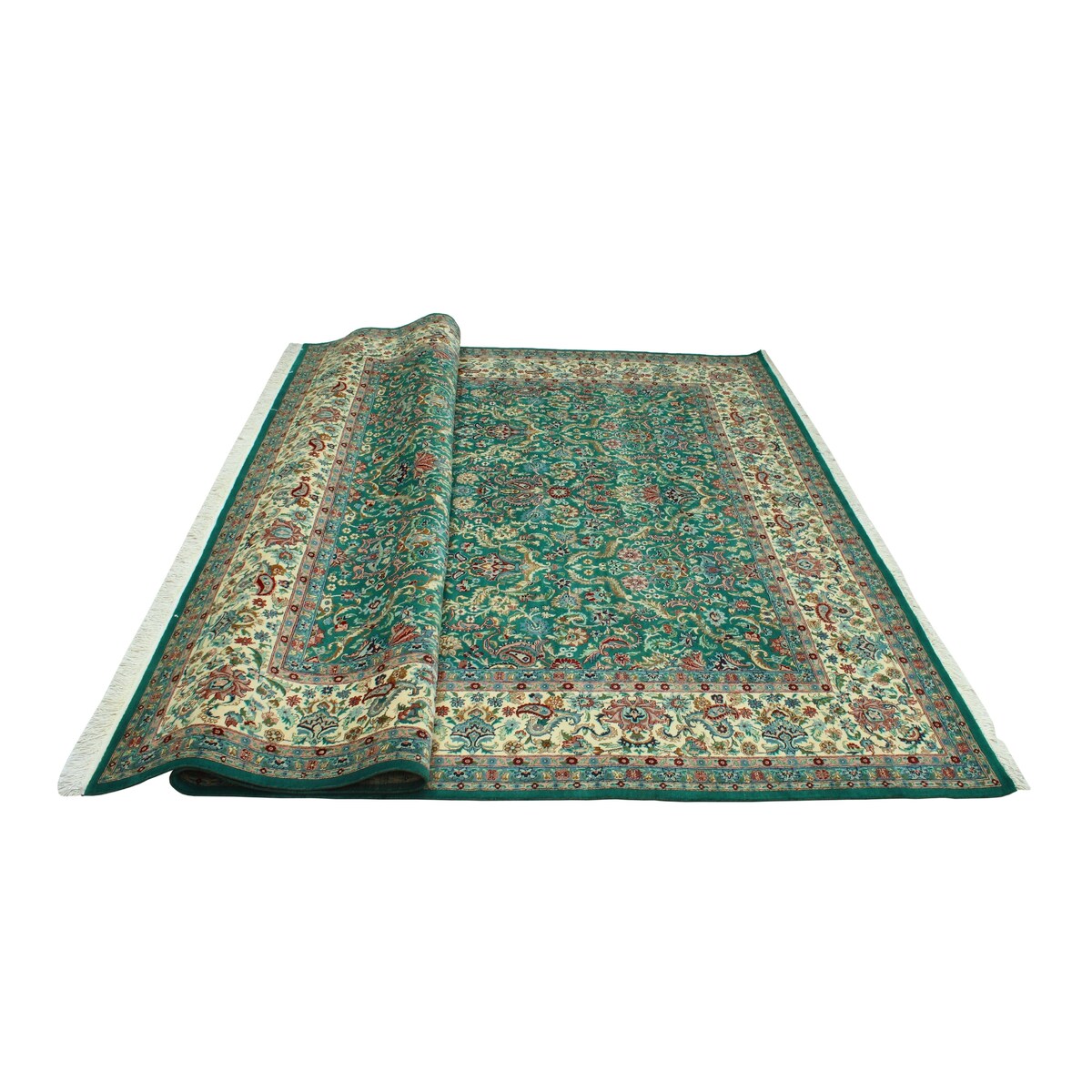 Pak-Persian Curtis Green/Ivory Rug - 8'1" x 10'0"