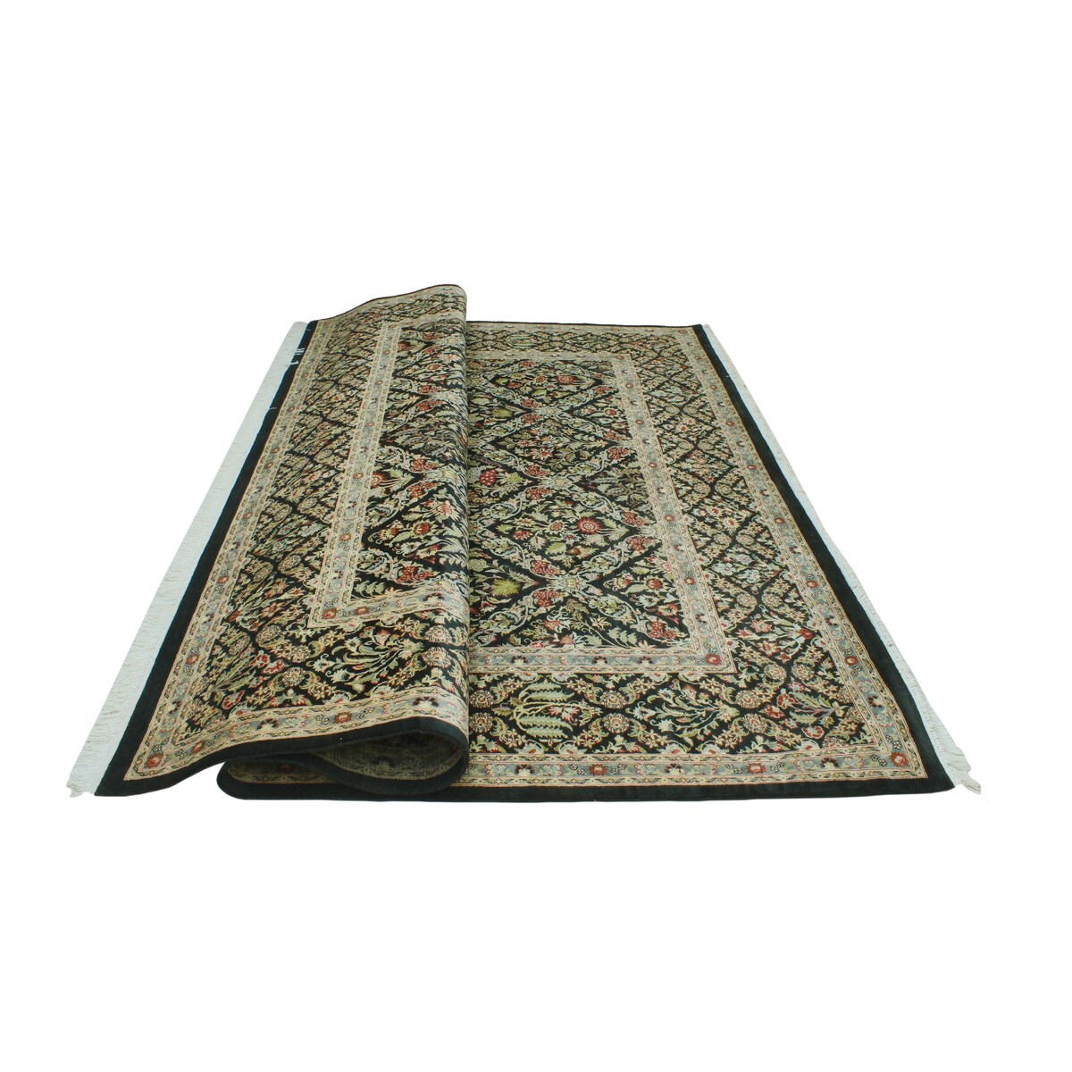 Pak-Persian Desmond Black/Grey Round Rug - 9'0" x 9'1"