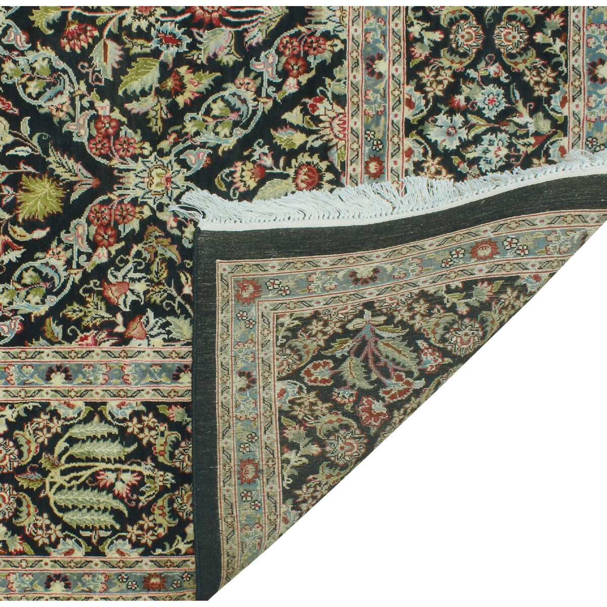 Pak-Persian Desmond Black/Grey Round Rug - 9'0" x 9'1"