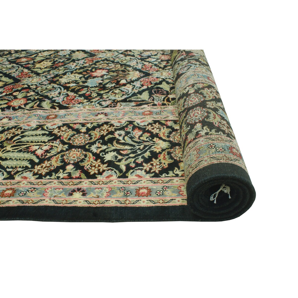 Pak-Persian Desmond Black/Grey Round Rug - 9'0" x 9'1"