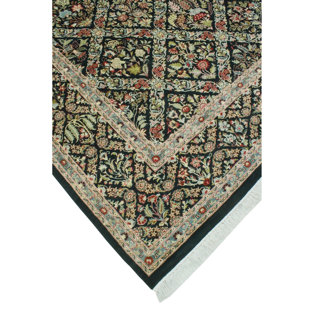 Pak-Persian Desmond Black/Grey Round Rug - 9'0" x 9'1"