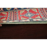 Pakistan Hand Knotted Wool Kazak-Chechen Oriental Runner Rug - 18'8" x 5'3" Runner