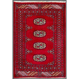 Herat Oriental Pakistani Hand-knotted Bokhara Wool Rug (2' x 3') - 2' x 3'