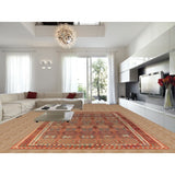 Palace Size Orange Kilim Oriental Rug Hand-Woven Wool Carpet - 10'4"x 16'1"