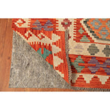 Palace Size Orange Kilim Oriental Rug Hand-Woven Wool Carpet - 10'4"x 16'1"