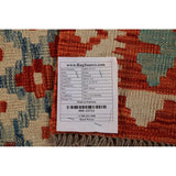 Palace Size Orange Kilim Oriental Rug Hand-Woven Wool Carpet - 10'4"x 16'1"