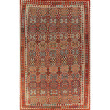 Palace Size Orange Kilim Oriental Rug Hand-Woven Wool Carpet - 10'4"x 16'1"