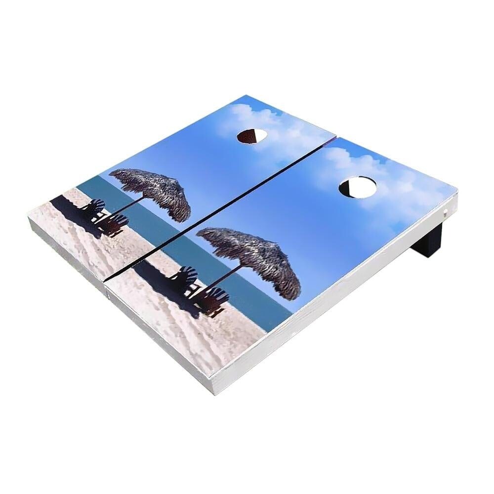 Palapa on Beach Cornhole Boards