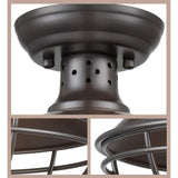 Palermo Rustic Mini Cage Semi Flush Ceiling Lights
