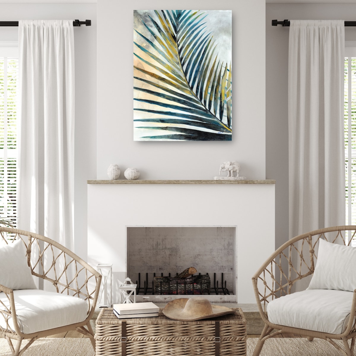 Palm Colors II Crop By Sandy Doonan Canvas Art Print
