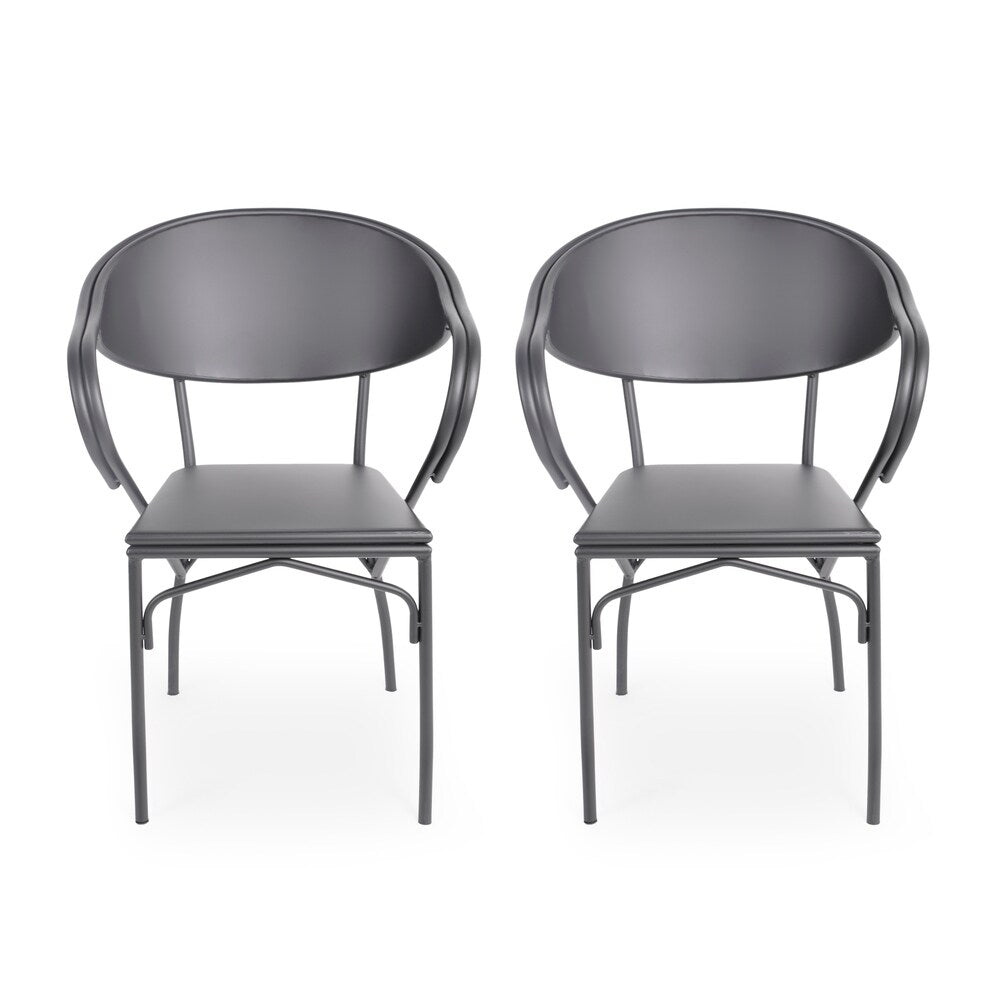 Palm Desert Outdoor Modern Dining Chair (Set of 2) by Christopher Knight Home