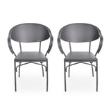 Palm Desert Outdoor Modern Dining Chair (Set of 2) by Christopher Knight Home