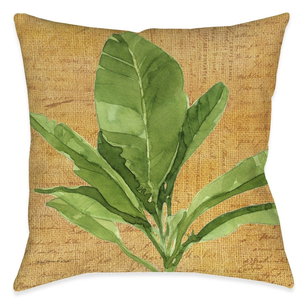 Palm Isle Schefflera Outdoor Pillow