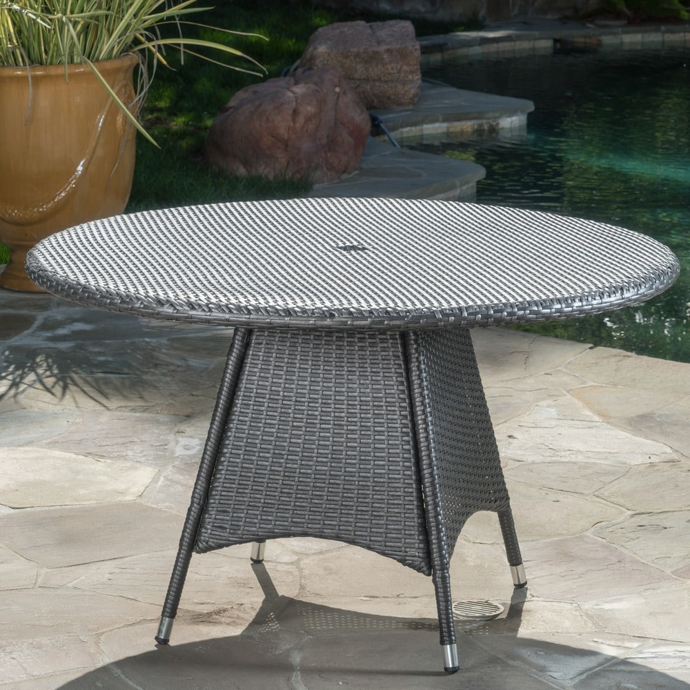 Palmers Outdoor 5-piece Wicker Dining Set with Cushions by Christopher Knight Home