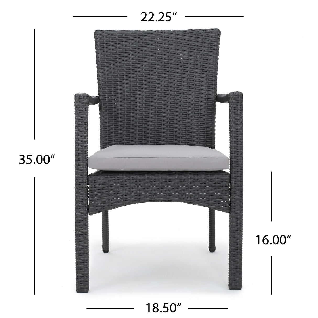 Palmers Outdoor 5-piece Wicker Dining Set with Cushions by Christopher Knight Home