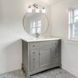 Palms Brushed Pewter Vanity