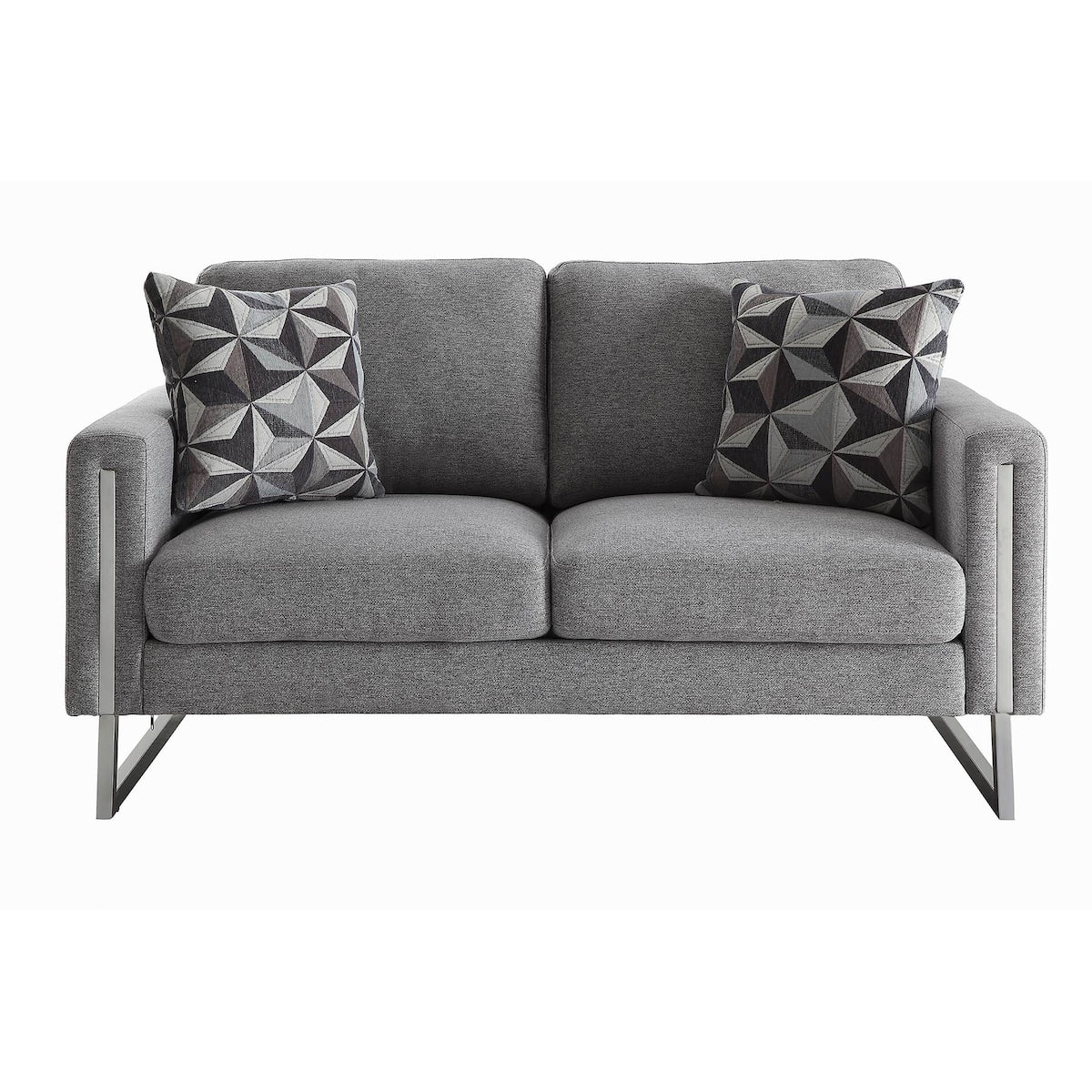 Paloma Contemporary Grey Loveseat