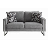 Paloma Contemporary Grey Loveseat