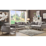 Paloma Contemporary Grey Loveseat