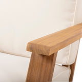 Paloma Acacia Wood Outdoor Loveseat Set by Christopher Knight Home