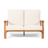Paloma Acacia Wood Outdoor Loveseat Set by Christopher Knight Home