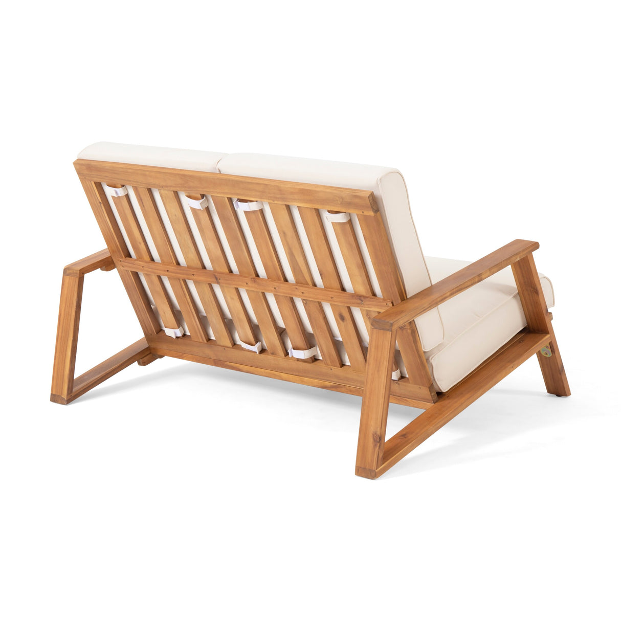 Paloma Acacia Wood Outdoor Loveseat Set by Christopher Knight Home