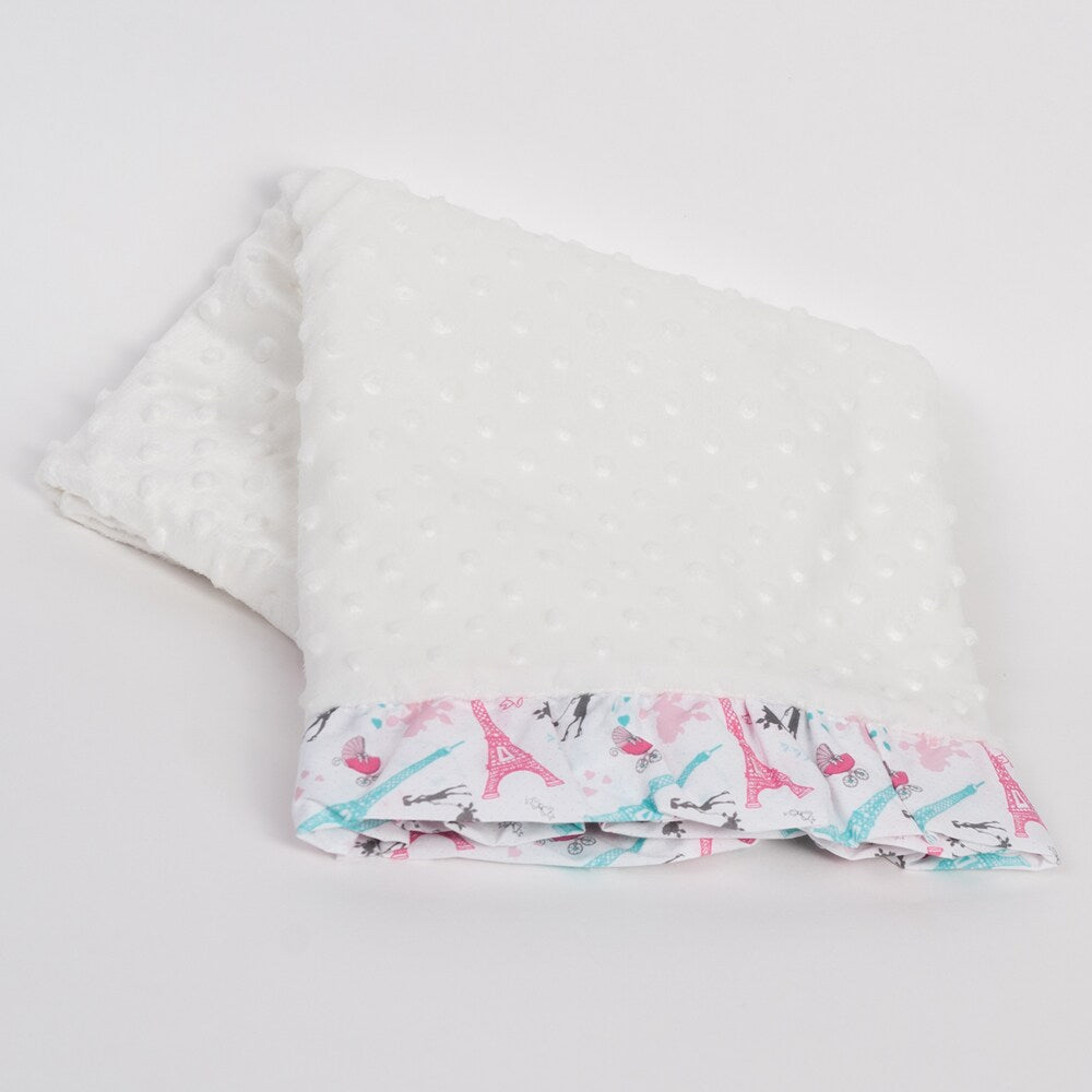Pam Grace Creations Posh in Paris Chenille Baby Blanket