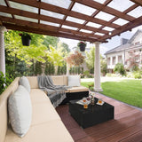 Pamapic 7-Piece Wicker Outdoor Sectional Set