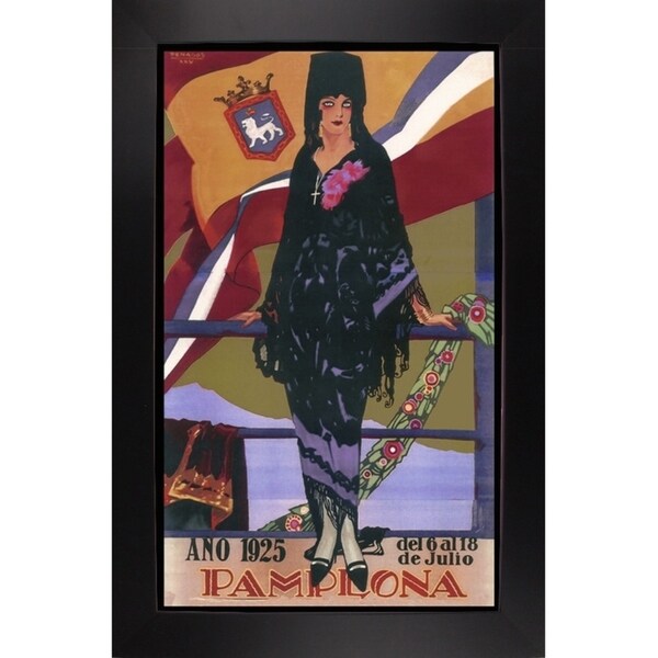 Pamplona X-VINAPP114205 Print 10"x6" by Vintage Apple Collection