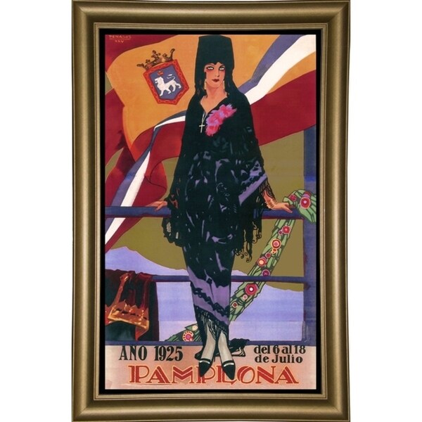 Pamplona X-VINAPP114205 Print 10"x6" by Vintage Apple Collection
