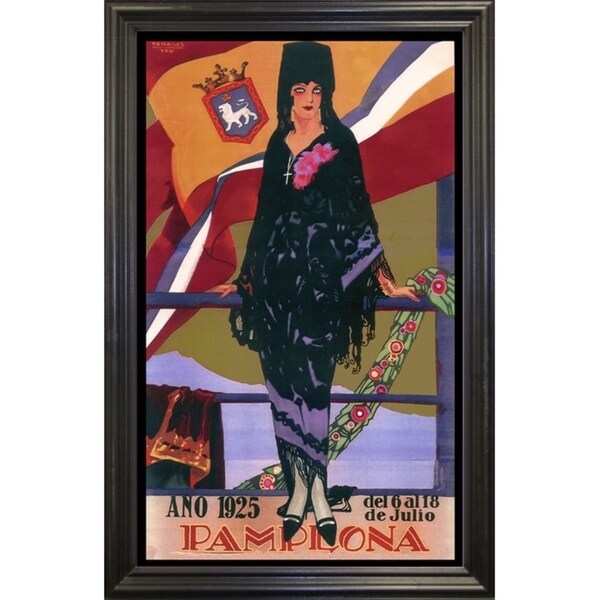 Pamplona X-VINAPP114205 Print 10"x6" by Vintage Apple Collection