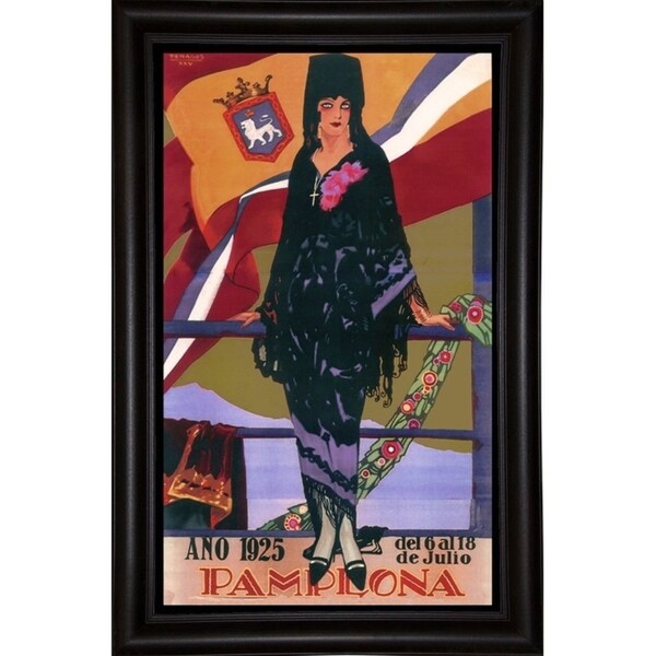 Pamplona X-VINAPP114205 Print 10"x6" by Vintage Apple Collection