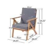 Panama Outdoor 8-piece Acacia Wood Chat Set by Christopher Knight Home