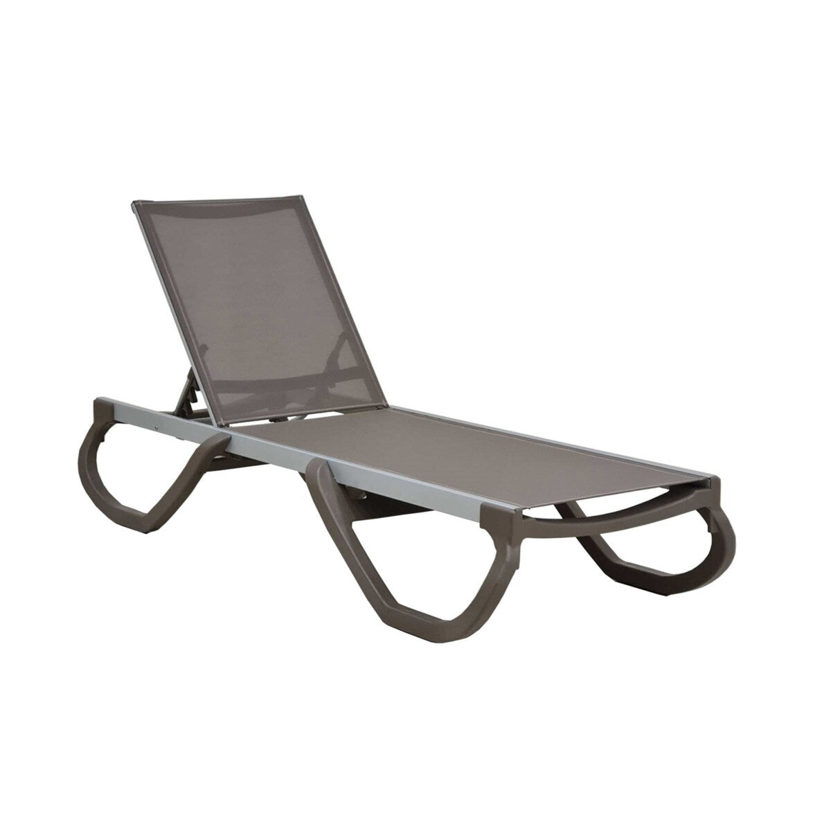 Panama Set of 2 Chaise Loungers-Cappuccino