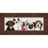 Panoramic or Puzzle Contemporary Walnut Complete Wood Panoramic Frame with UV Acrylic, Foam Board Backing, & Hardware