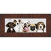 Panoramic or Puzzle Contemporary Walnut Complete Wood Panoramic Frame with UV Acrylic, Foam Board Backing, & Hardware