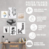 Panoramic or Puzzle Contemporary Walnut Complete Wood Panoramic Frame with UV Acrylic, Foam Board Backing, & Hardware