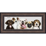 Panoramic or Puzzle Traditional Black Complete Wood Panoramic Frame with UV Acrylic, Foam Board Backing, & Hardware