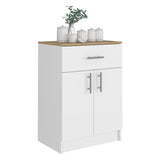 Pantry Cabinet With One Drawer Light Oak Finish