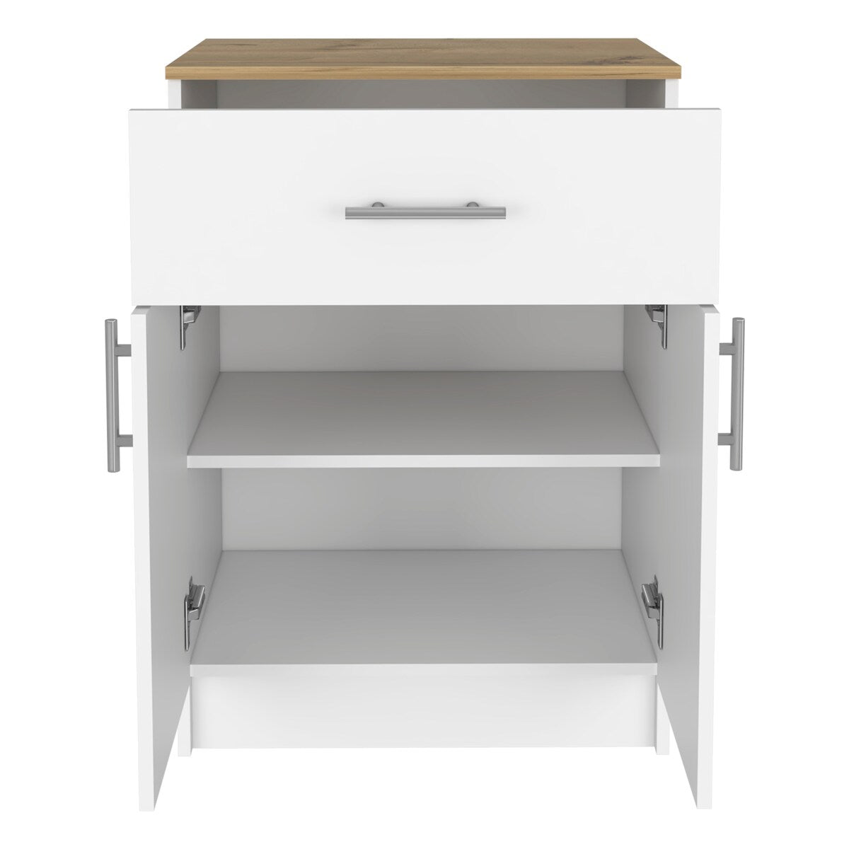 Pantry Cabinet With One Drawer Light Oak Finish