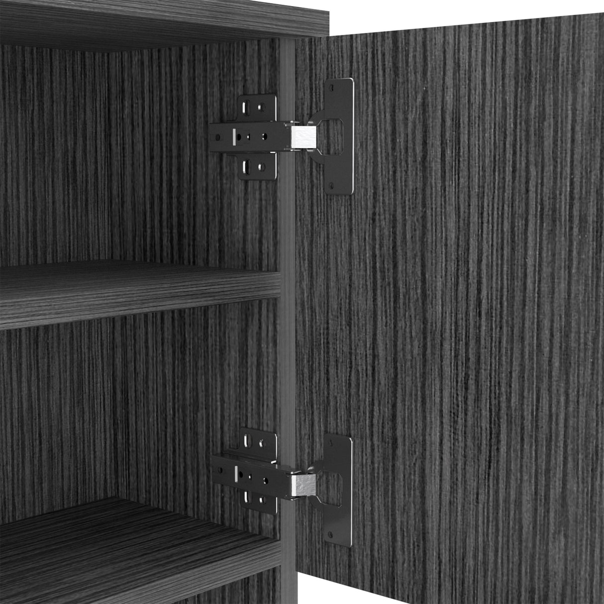 Pantry With Two Double Door Cabinet