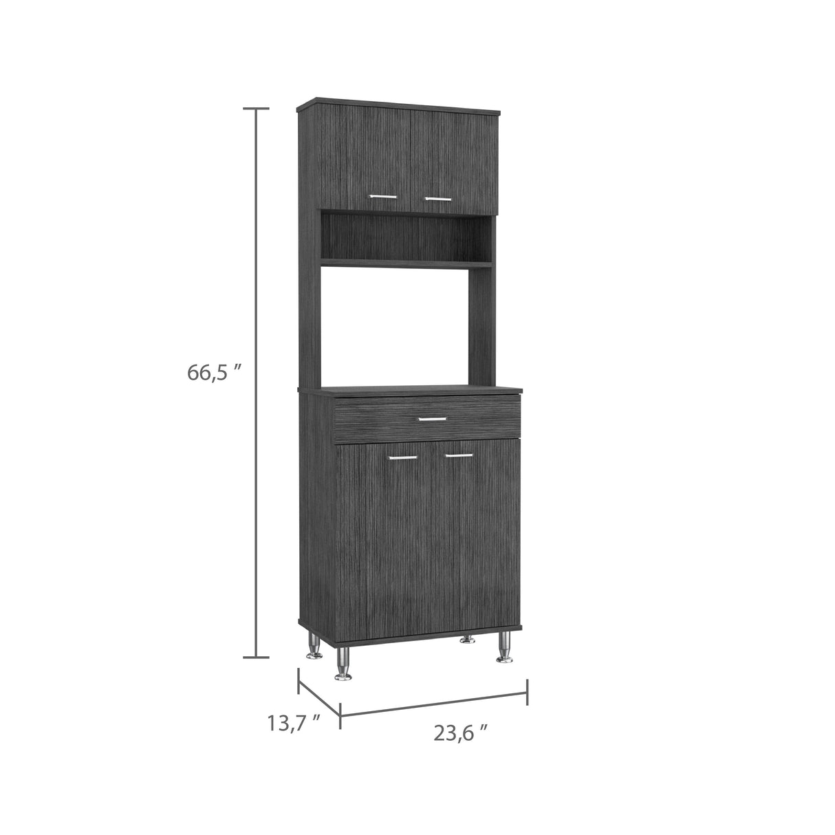 Pantry With Two Double Door Cabinet