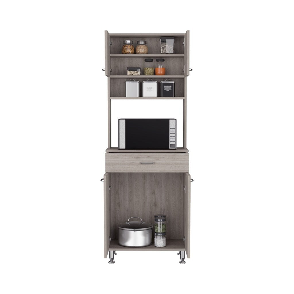 Pantry With Two Double Door Cabinet