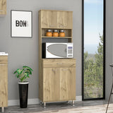 Pantry With Two Double Door Cabinet