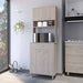 Pantry With Two Double Door Cabinet